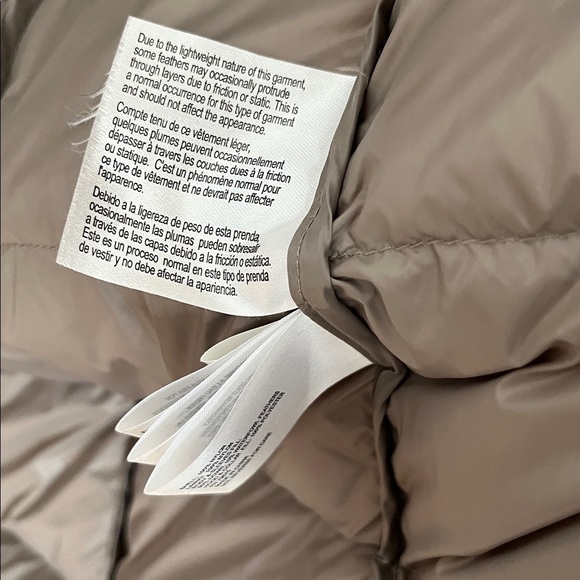 Michael Kors Packable Down Fill Taupe Brown Tan Long Jacket Coat XL - Picture 7 of 9